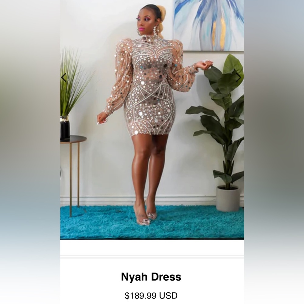 Party Dress Bling Dress . Worn Once